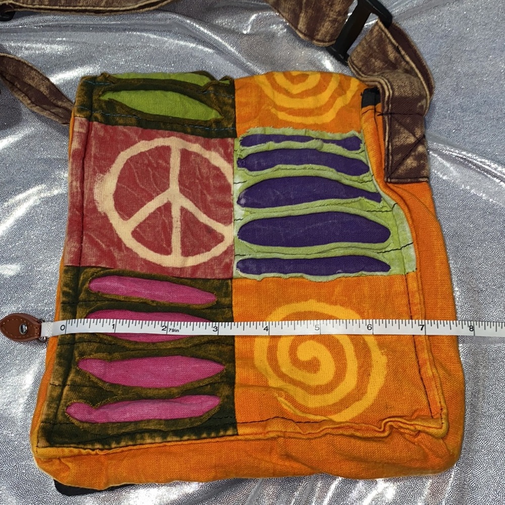 Assorted Patchwork Messenger Crossbody Boho Bag P… - image 5